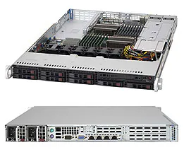 Supermicro CSE-119 High-Density 1U Rackmount Server Chassis – view 1