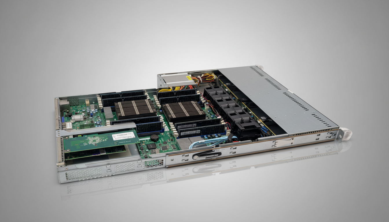 SuperMicro 1U CSE-815 Server Single Xeon E5620 – view 1